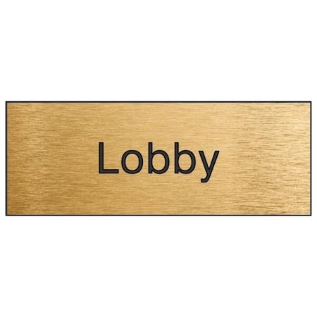 Accuform 8 in W x 3 in H, Engraved Plastic PSG814BA